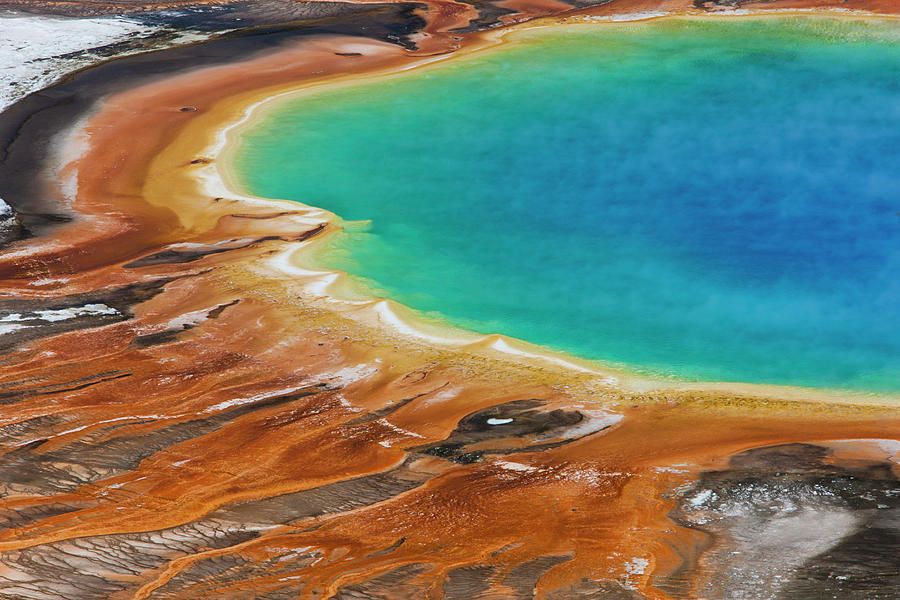 Grand Prismatic Spring, Yellowstone Photograph by Mint Images - Art Wolfe