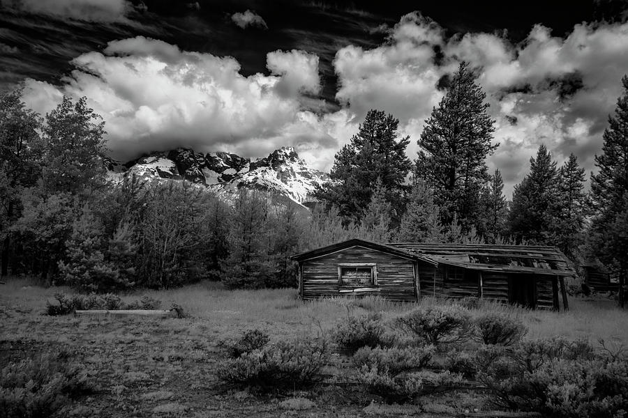 Grand Teton National Park Photograph - Grand Teton Cabin II by Jon Glaser