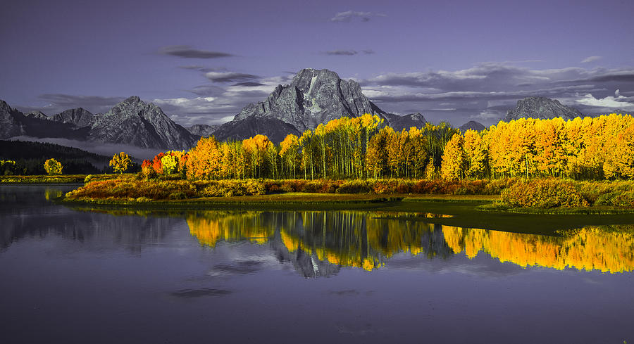 Landscape Photograph - Grand Teton Fall Morning by Bing Yu