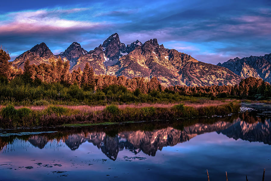 Grand Teton National Park And Mountain Reflections Photograph by Alex Grichenko