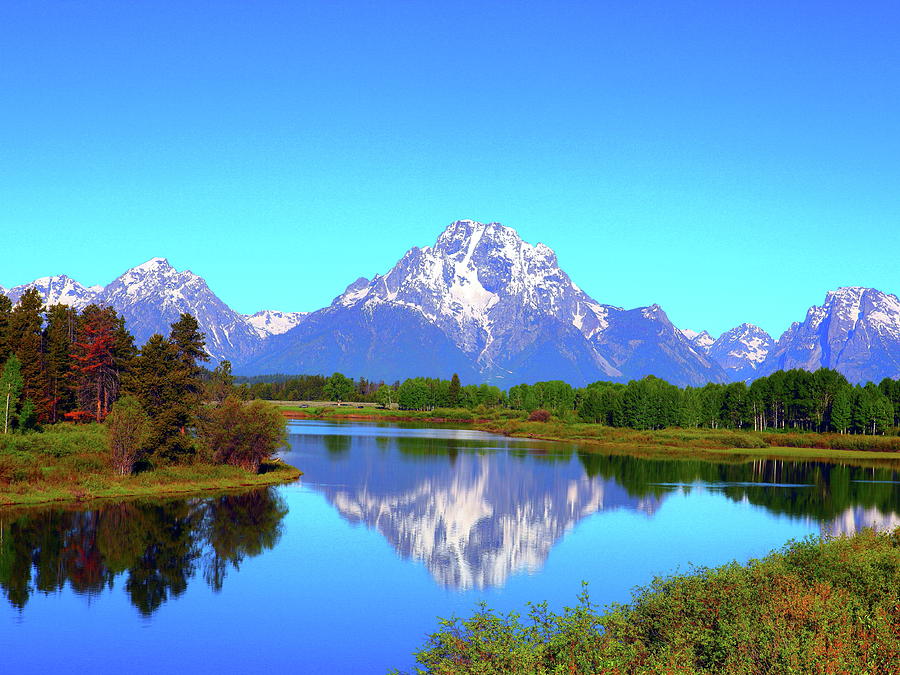 Grand Teton National Park In Wyoming Usa Oxbow Bend Photograph By