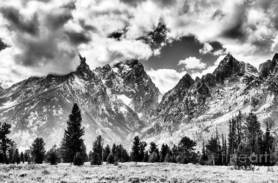 Grand Teton NP in Black and White Photograph by Bruce Block