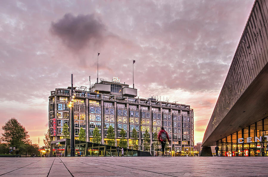 Grand Trade Building and Central Station, Rotterdam Photograph by Frans Blok