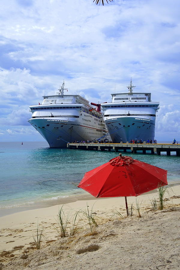 Umbrella Photograph - Grand Turk Port by Laurie Perry