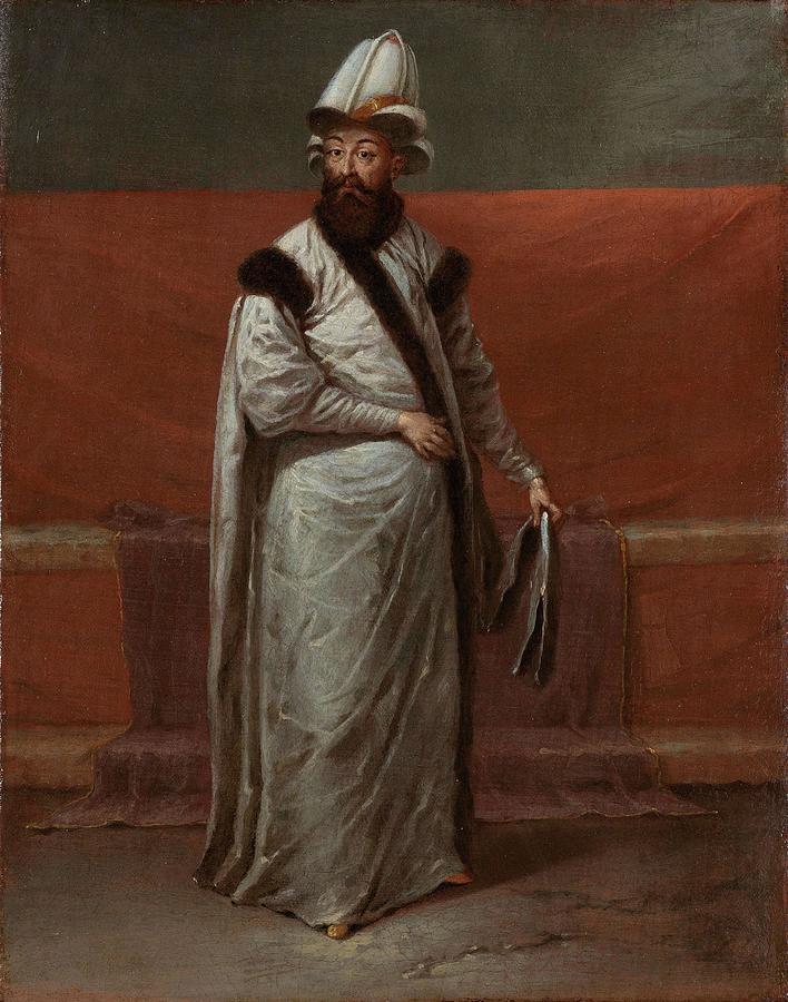Grand Vizier Nevsehirli Damat Ibrahim Pasa. Painting by Jean Baptiste Vanmour