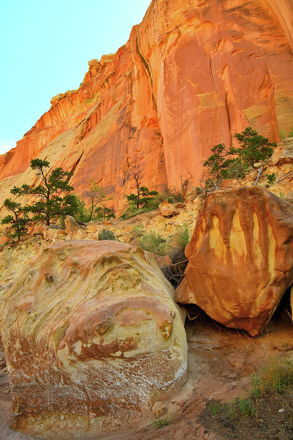 Grand Wash Boulders in Capitol Reef NP Photograph by Ray Mathis