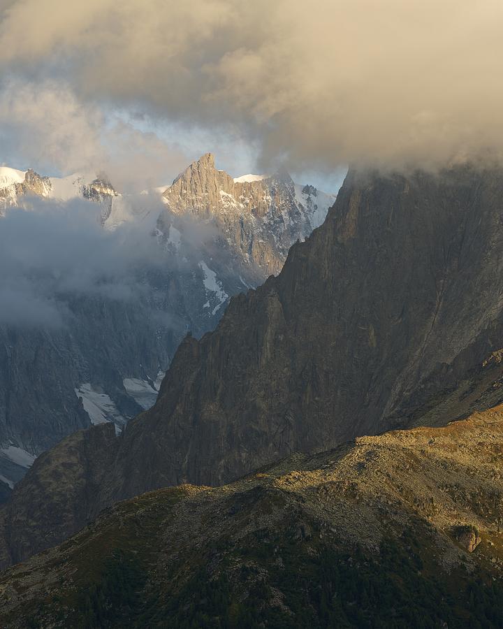 Grandes Jorasses and Grepon Photograph by Stephen Taylor