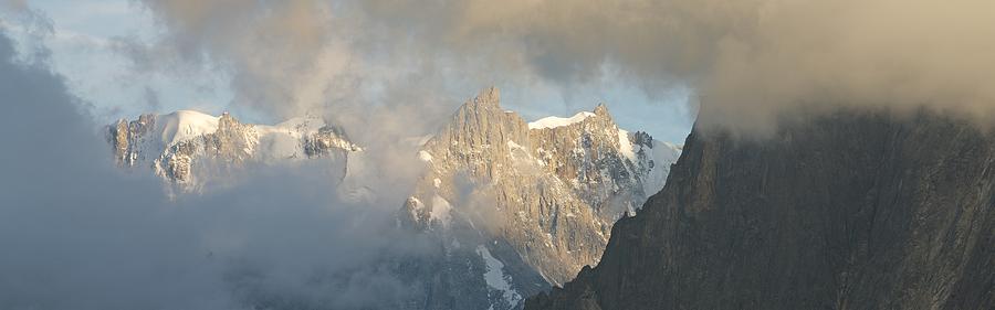 Grandes Jorasses Panorama Photograph by Stephen Taylor