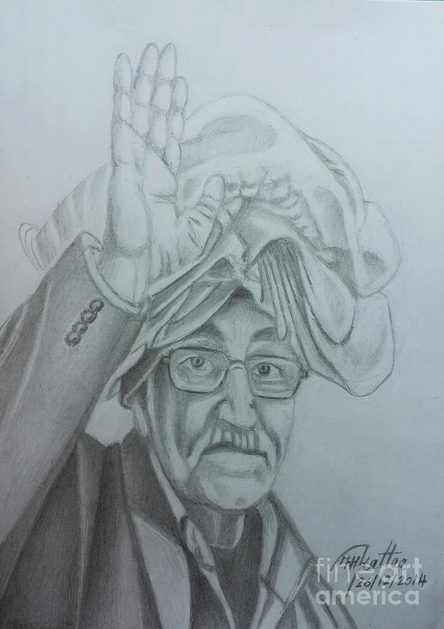 Grandfather is steadfast Drawing by Mohammad Hayssam Kattaa - Fine Art ...