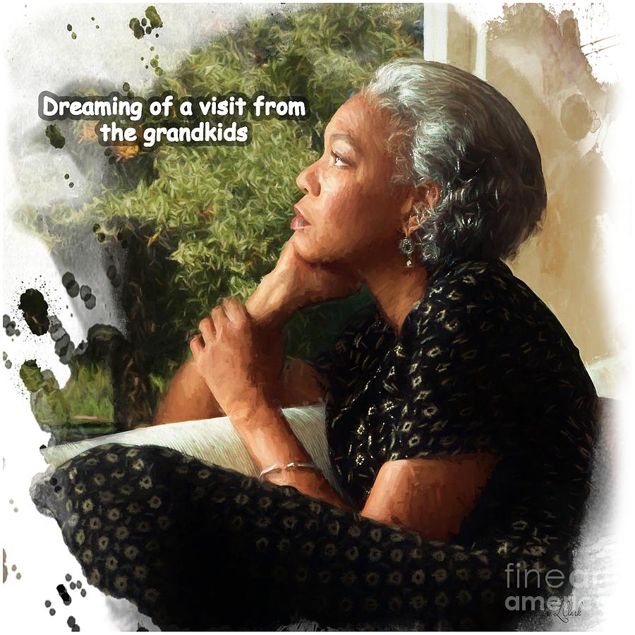 Grandma Day Dreaming Photograph