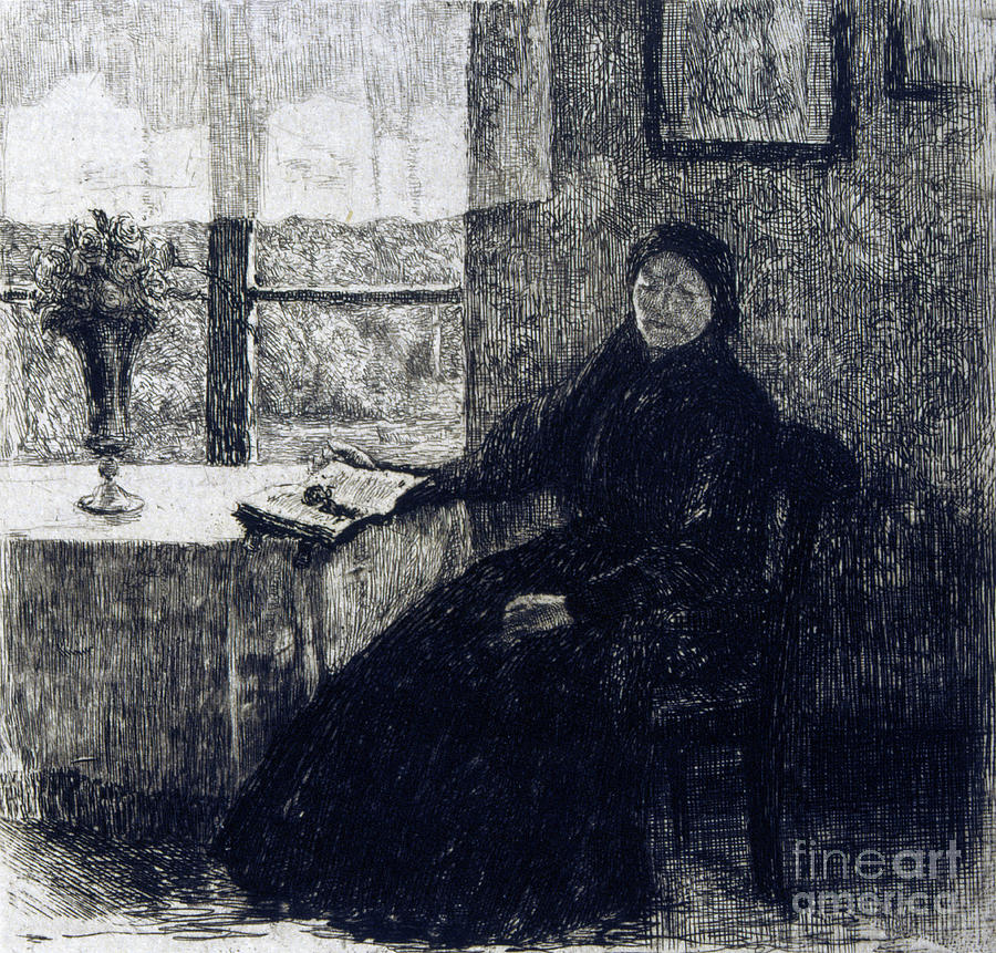 Grandmother, 1909. Artist Alexandre Drawing by Print Collector