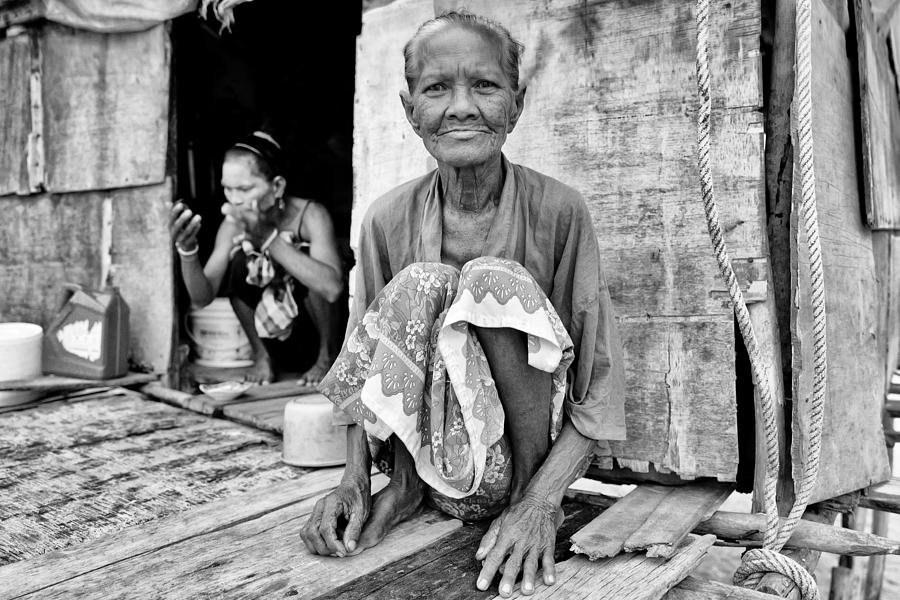 Black And White Photograph - Grandmother by Kieron Long