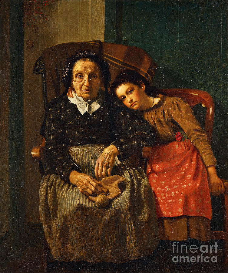 Grandmothers Favorite Painting by John George Brown