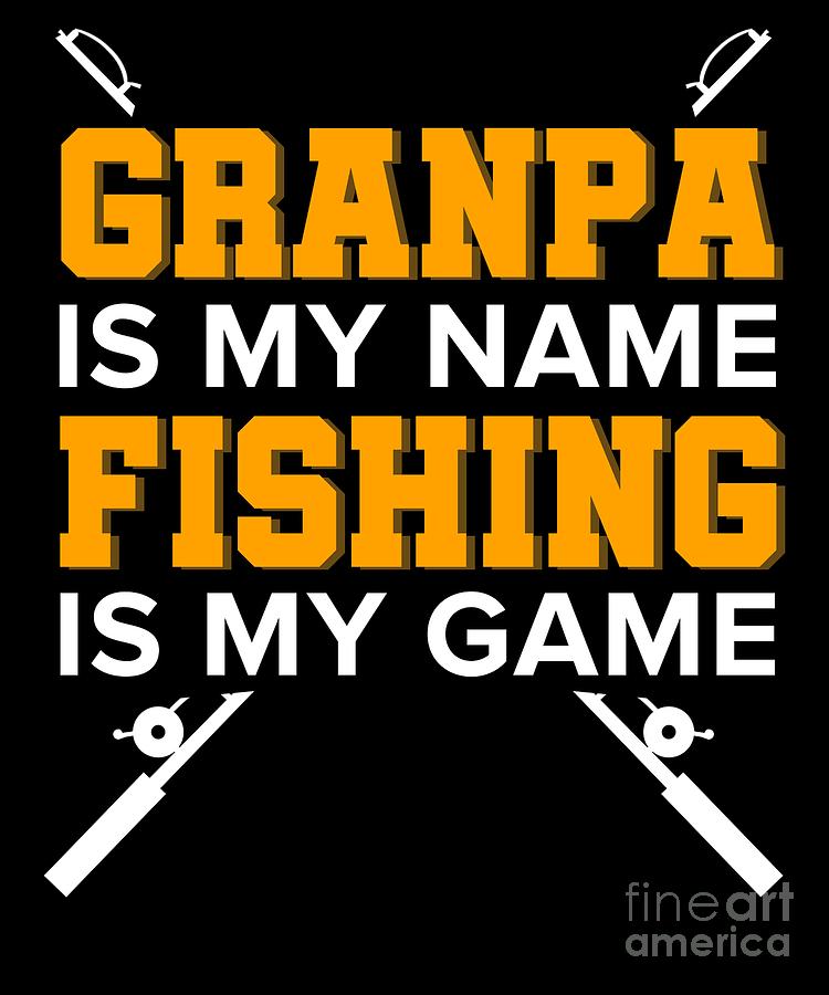 18x18 Visit Best Funny Bass & Ice Fishing Dad Collection Papa is My Name Fishing is My Game Funny Best Grandpa Throw Pillow Multicolor 