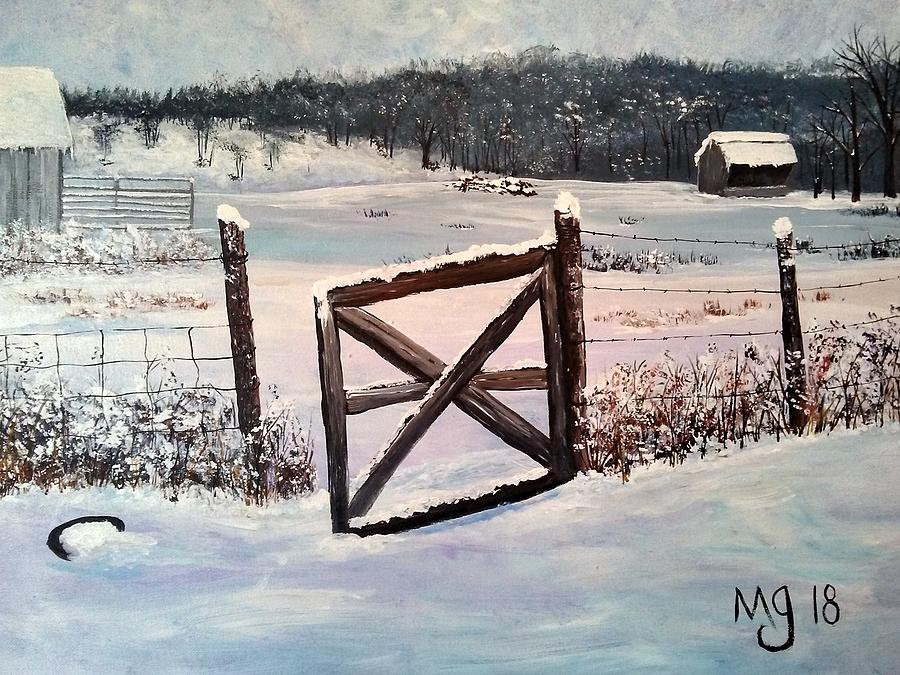 Grandpas Farm Painting by Mindy Gibbs