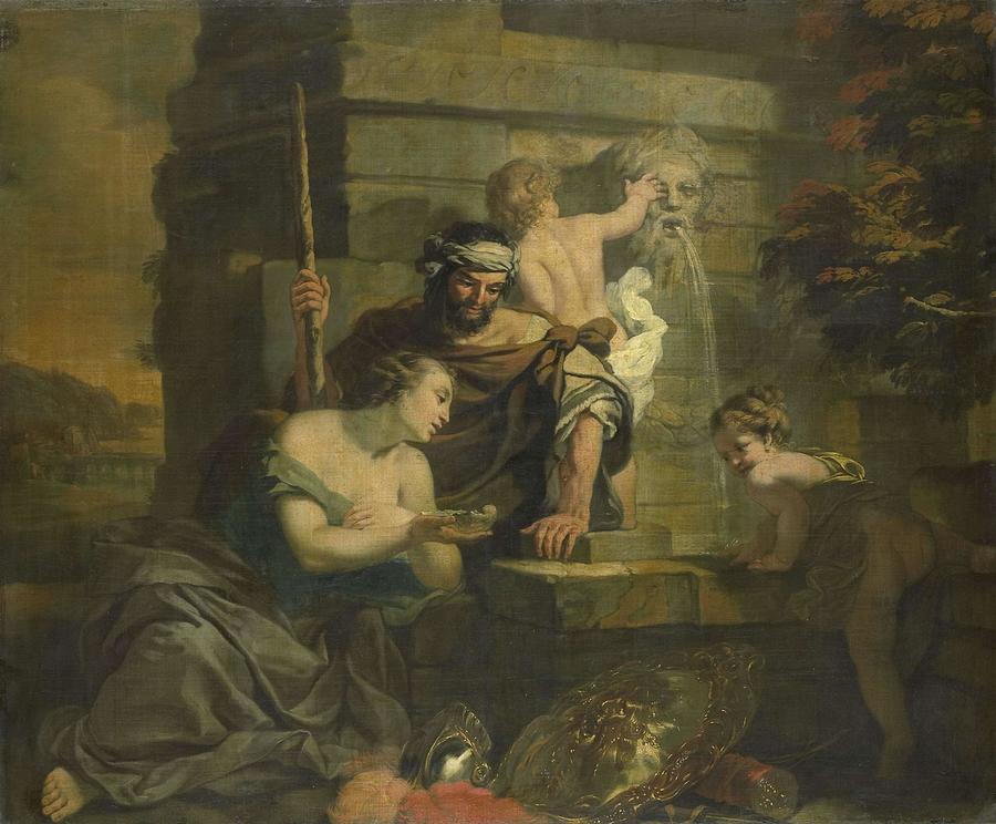 Gerard De Lairesse Painting - Granida and Daiphilo. by Gerard de Lairesse