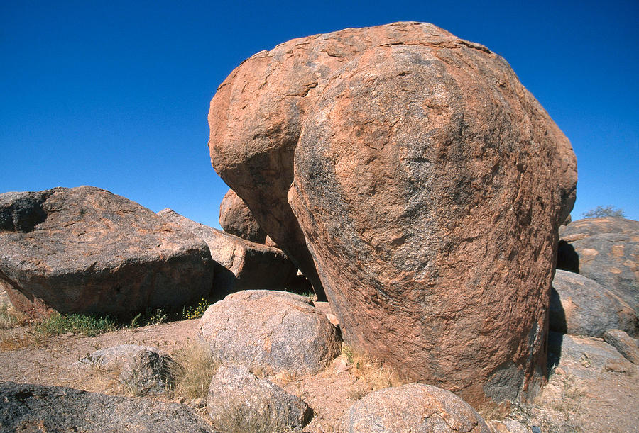 Granite Boulders Photograph by David Hosking