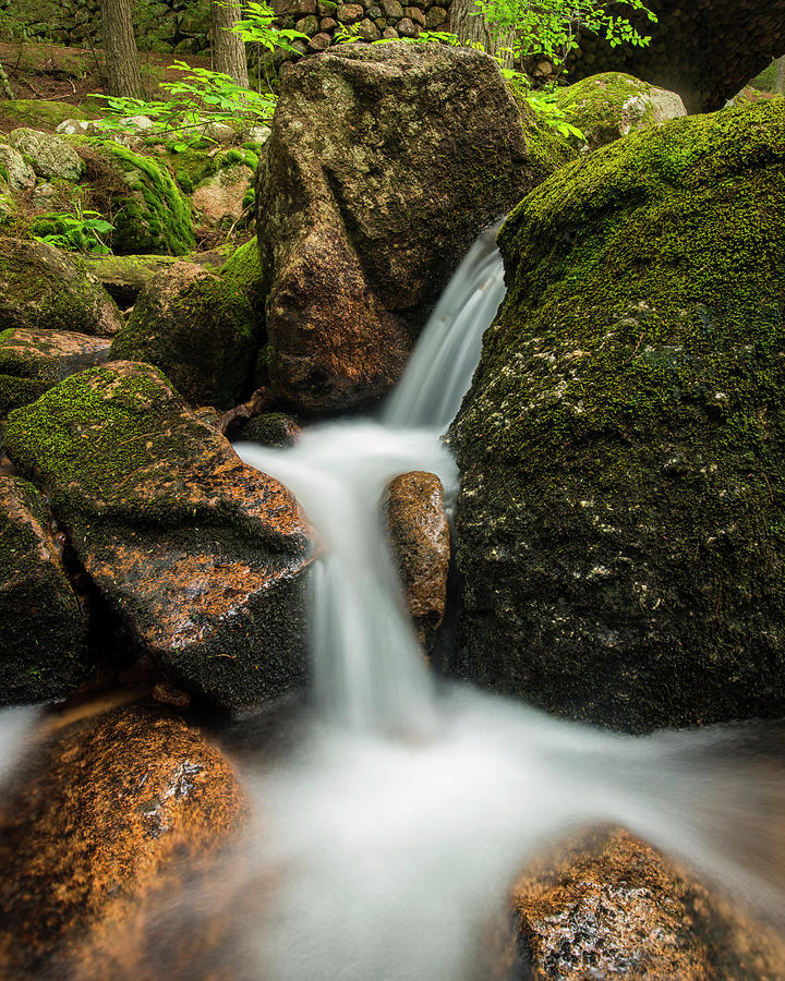 Waterfall Photograph - Granite Cascade by Michael Blanchette Photography