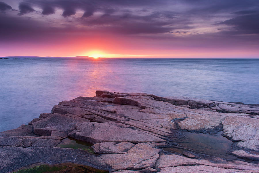 Sunset Photograph - Granite Markings by Michael Blanchette Photography