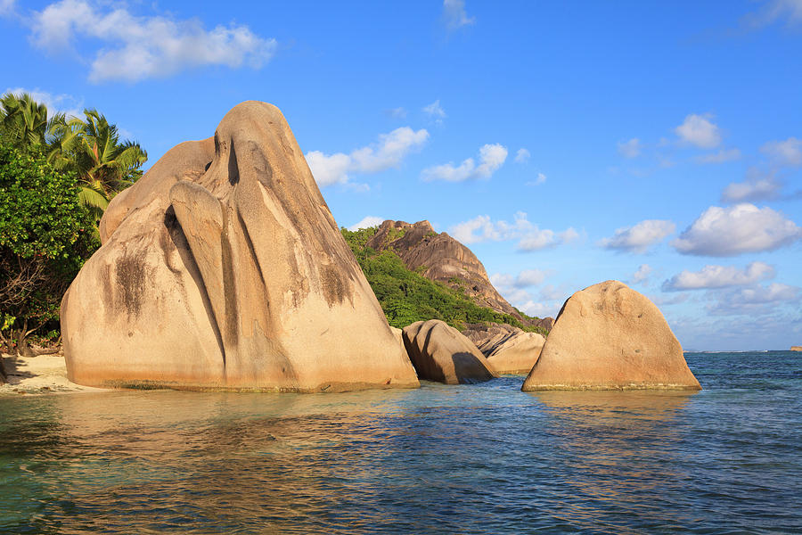 Granite Rock Formations, Anse Source Photograph by F. Lukasseck Granite Rock Formations, Anse Source Photograph by F. Lukasseck