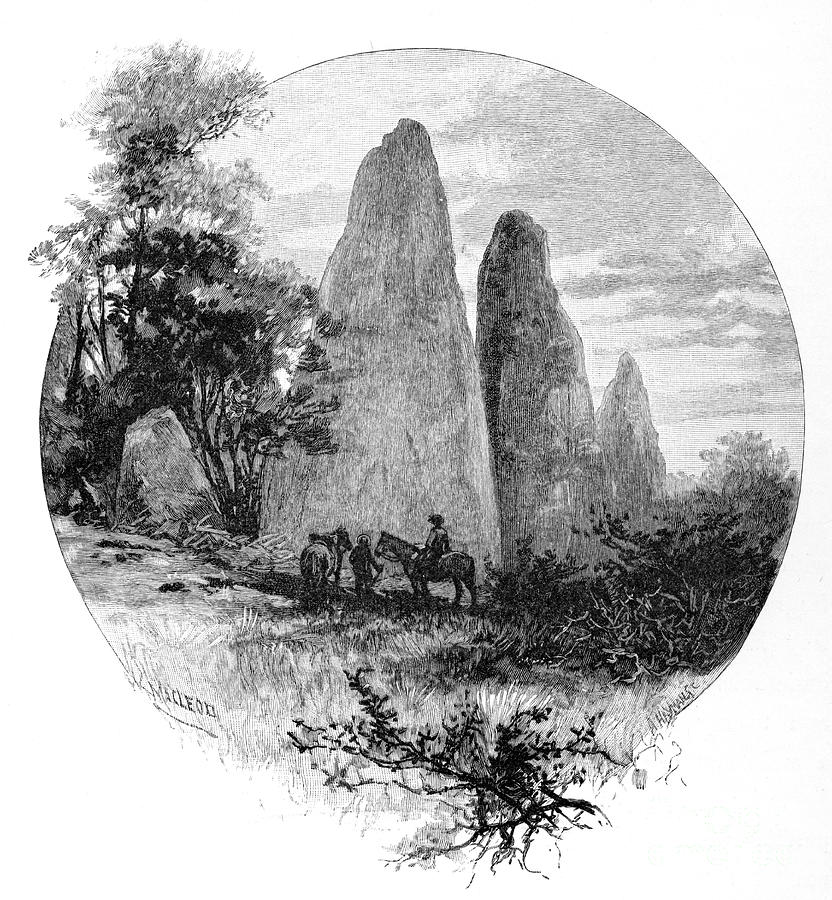 Granite Rocks, Betts Camp, Mount Drawing by Print Collector