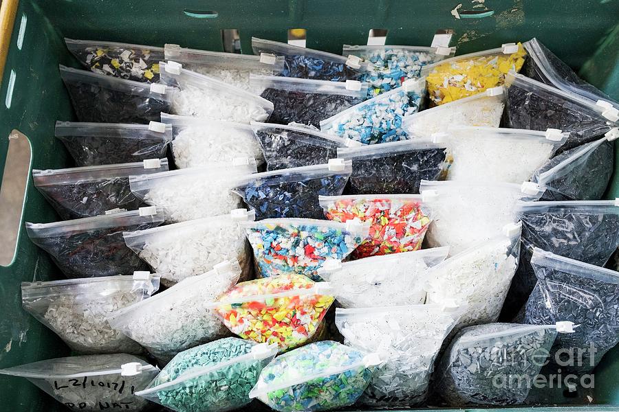 Granulated Plastic Produced At A Recycling Centre Photograph by Lewis