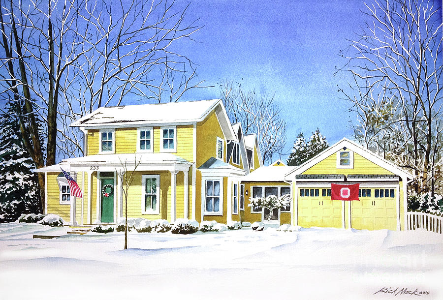 Granville home Painting by Rick Mock