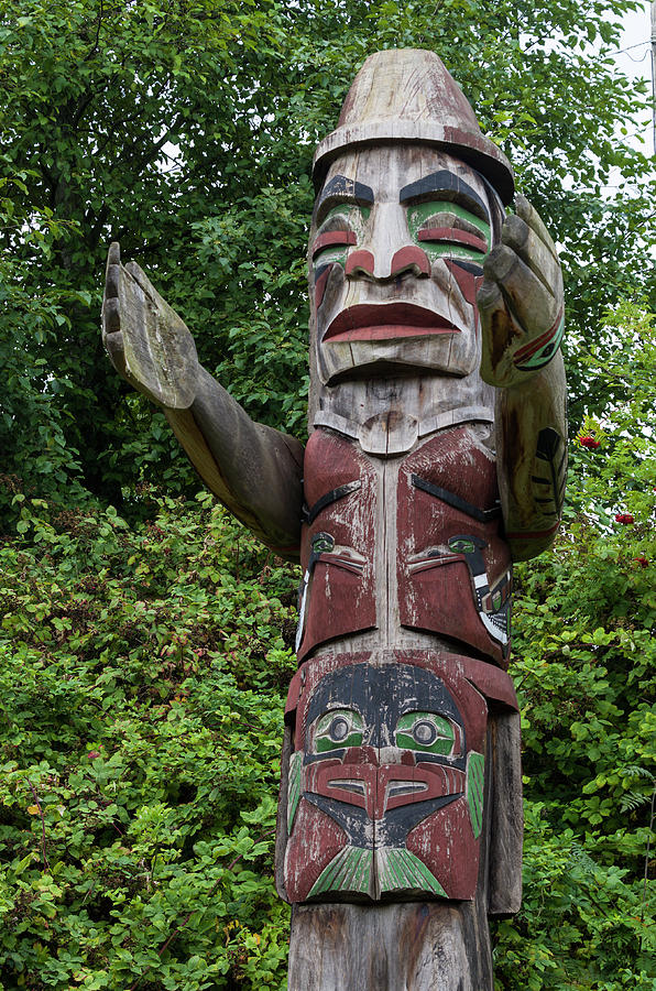 Granville Island Totem Pole 2 Photograph by Bob Corson - Fine Art America