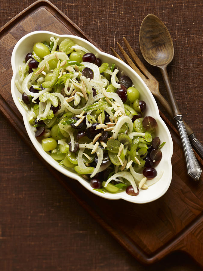 Grape & Fennel Salad Photograph by Carin Krasner Grape & Fennel Salad Photograph by Carin Krasner