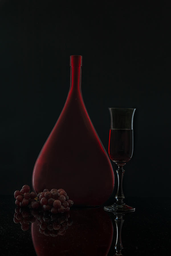 Grape & Wine Photograph by Wendy Xu