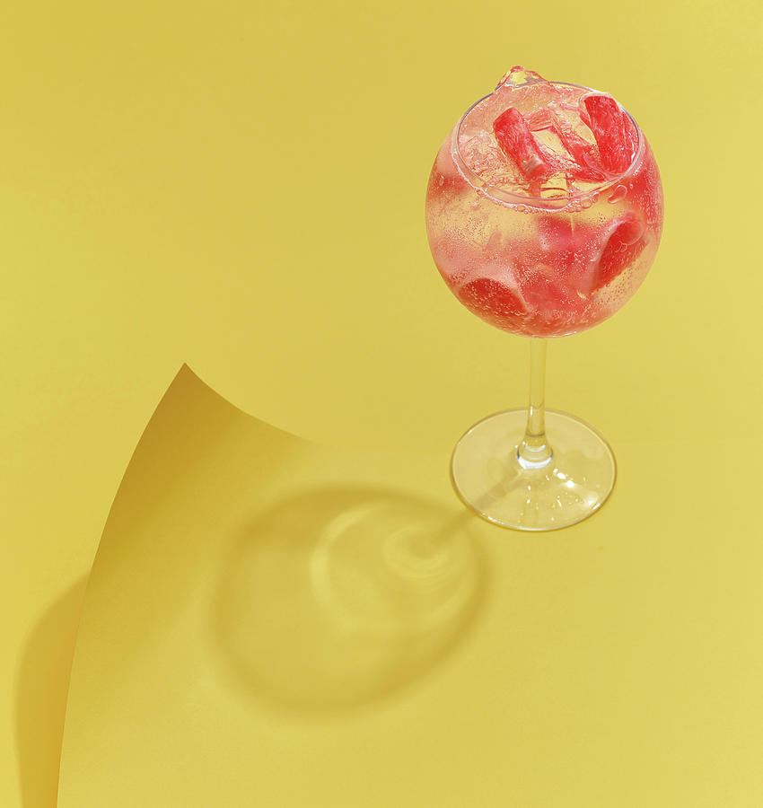 Grapefruit Cocktail With Ice Photograph by Maris Zemgalietis