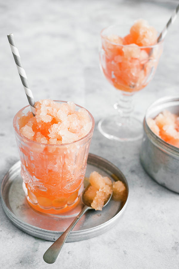 Grapefruit Granita In A Glass Photograph by Maricruz Avalos Flores ...