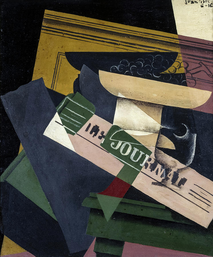 Juan Gris Painting - Grapes, 1916 by Juan Gris Juan Gris Painting - Grapes, 1916 by Juan Gris