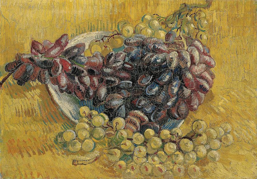 Grapes. Painting by Vincent van Gogh -1853-1890-