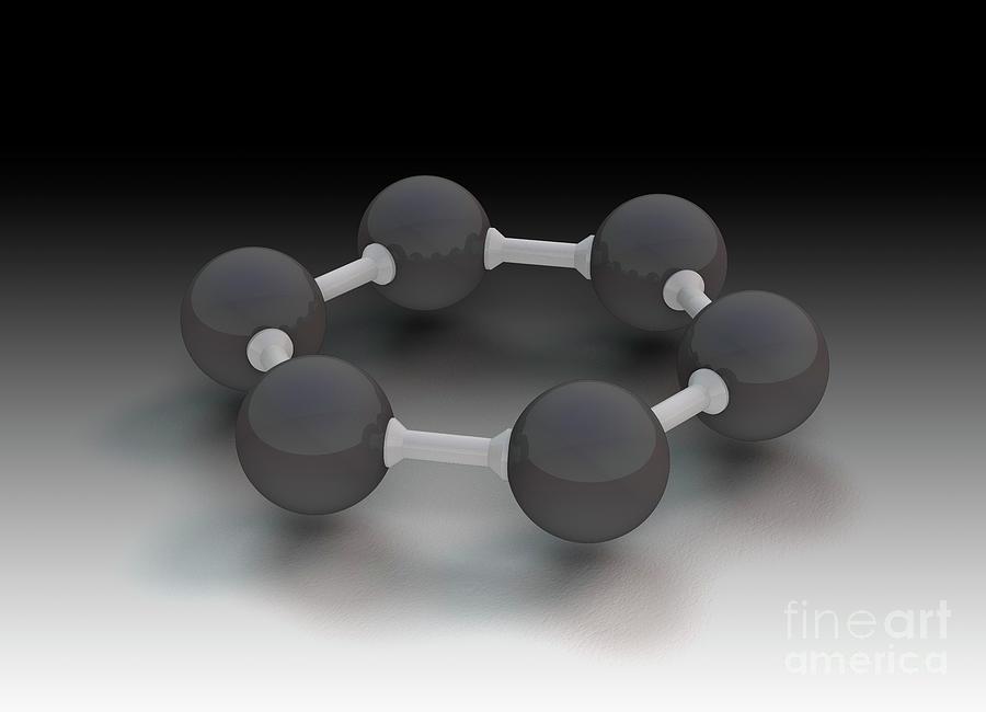 Graphite Hexagonal Molecular Structure Photograph by Mikkel Juul Jensen/science Photo Library