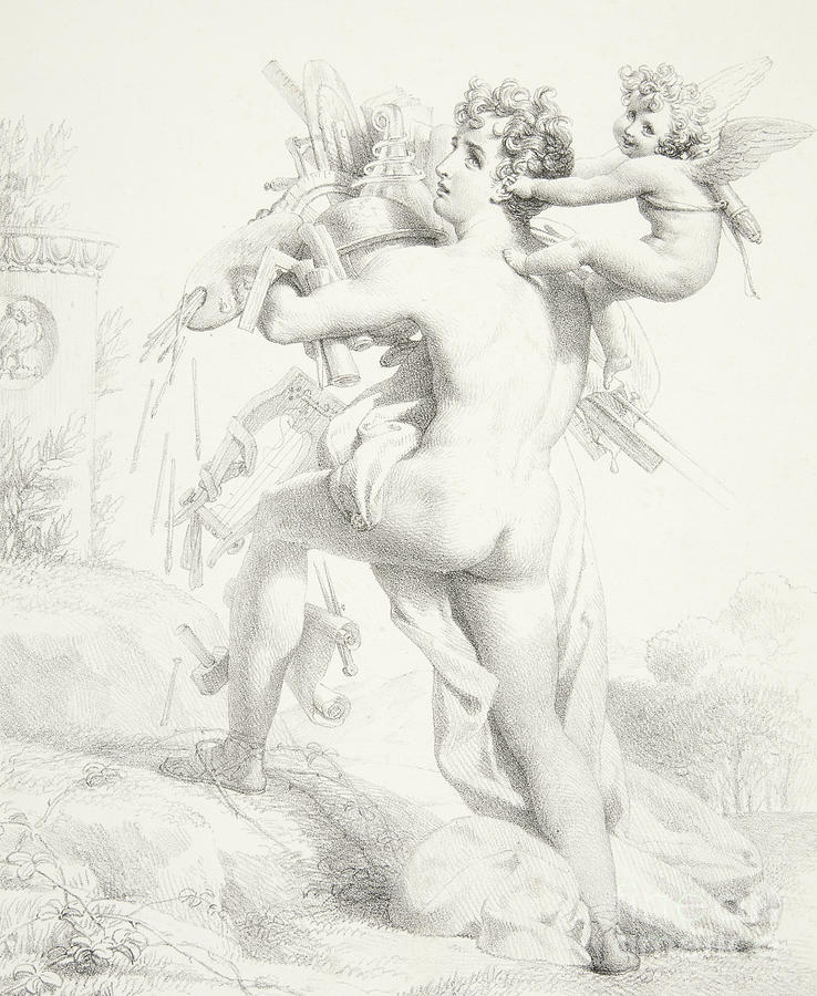 Grasp all, lose all Drawing by Baron Pierre-Narcisse Guerin