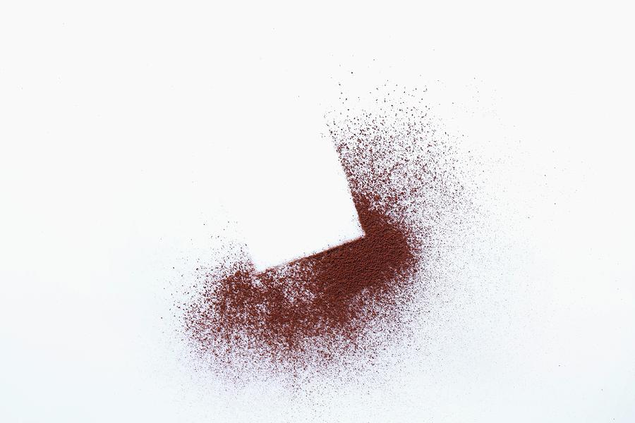 Grated Chocolate With A Square Print Photograph by Jalag / Michael Bernhardi