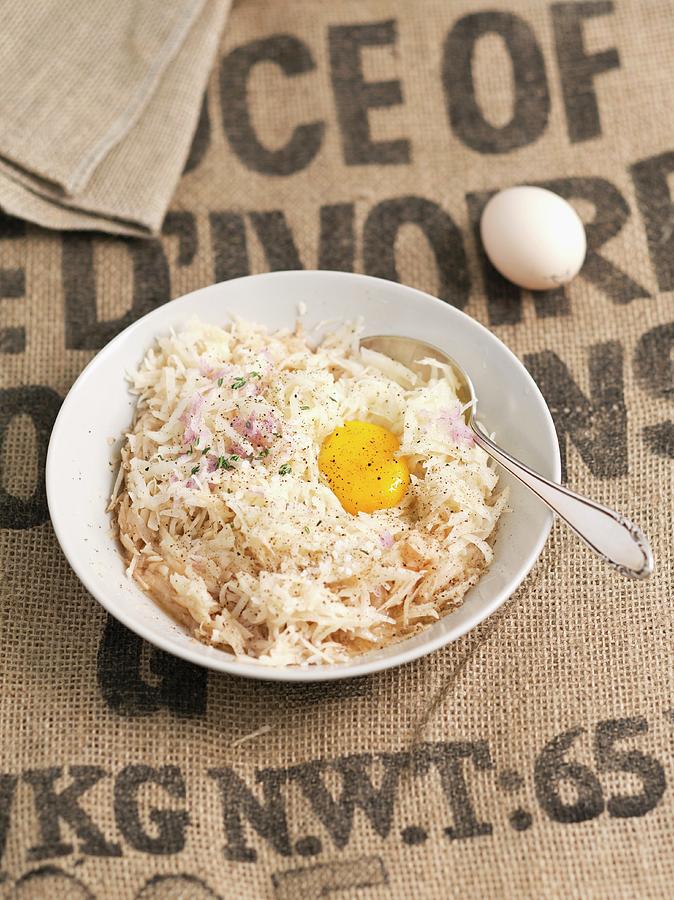 Grated Potatoes With Shallots And Egg Photograph by Rua Castilho