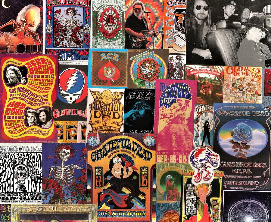 Grateful Dead Collage 4 Digital Art by Doug Siegel - Fine Art America