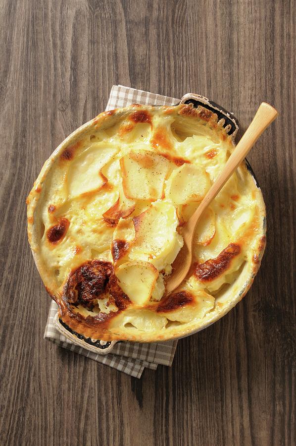 Gratin Dauphinois In A Baking Dish Photograph by Jean-christophe Riou
