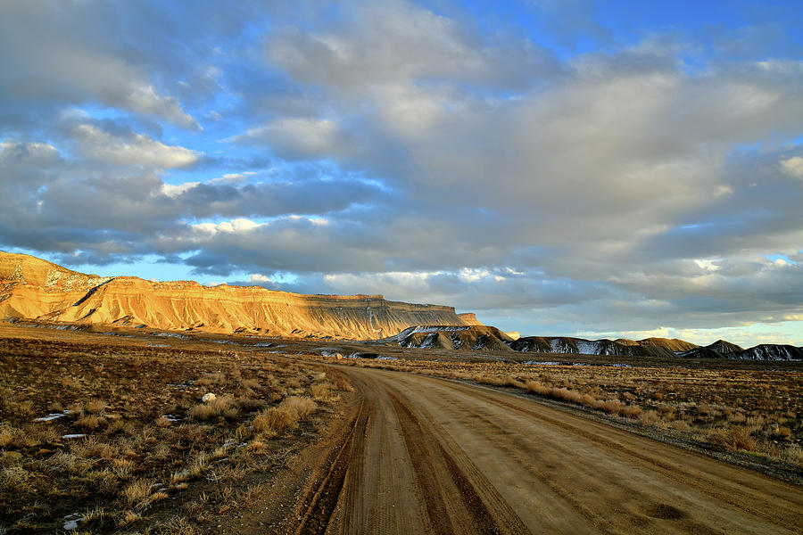 Gravel Road to the Book Cliffs Photograph by Ray Mathis