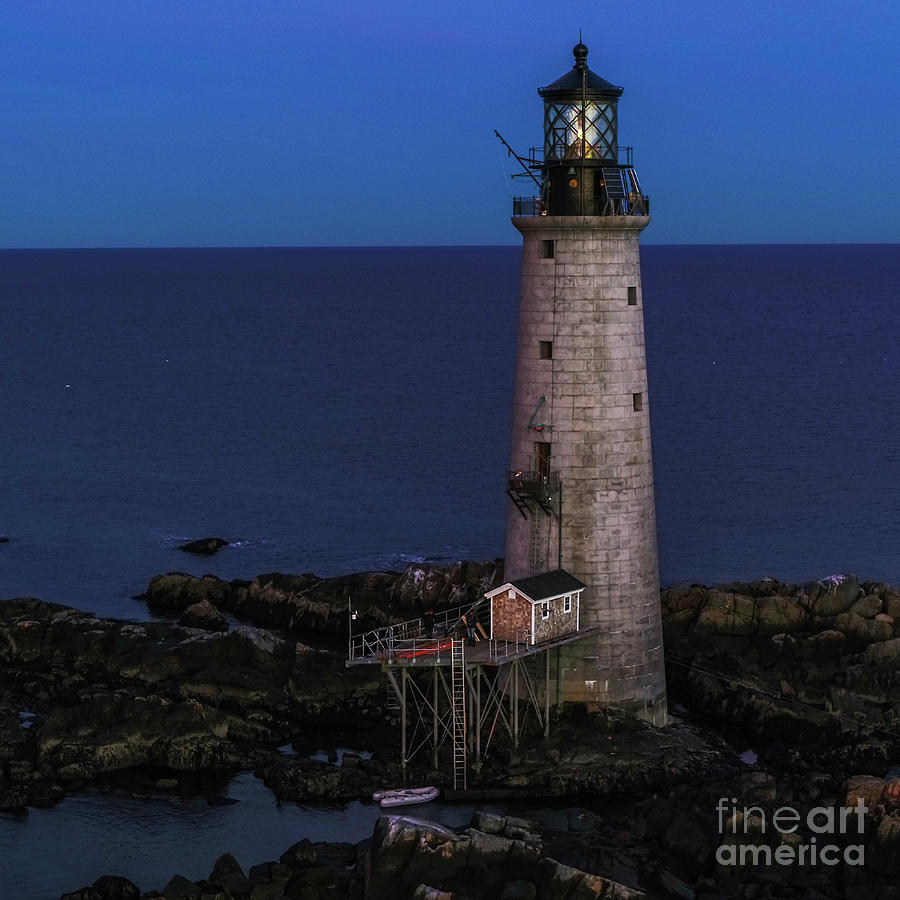 Graves Lighthouse, Boston MA Photograph by Mike Gearin