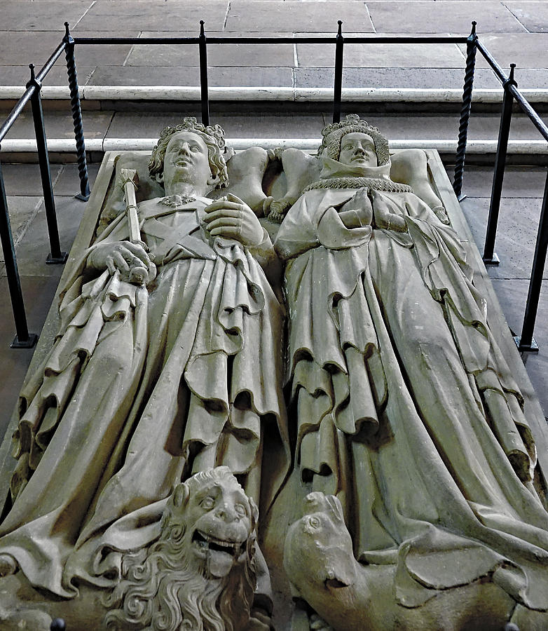 Graves Within The Church Of The Holy Spirit In Heidelberg Germany Photograph by Rick Rosenshein