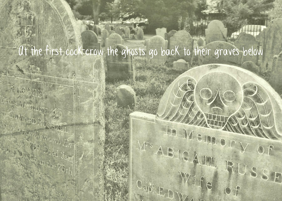 Crow Photograph - GRAVEYARD quote by JAMART Photography
