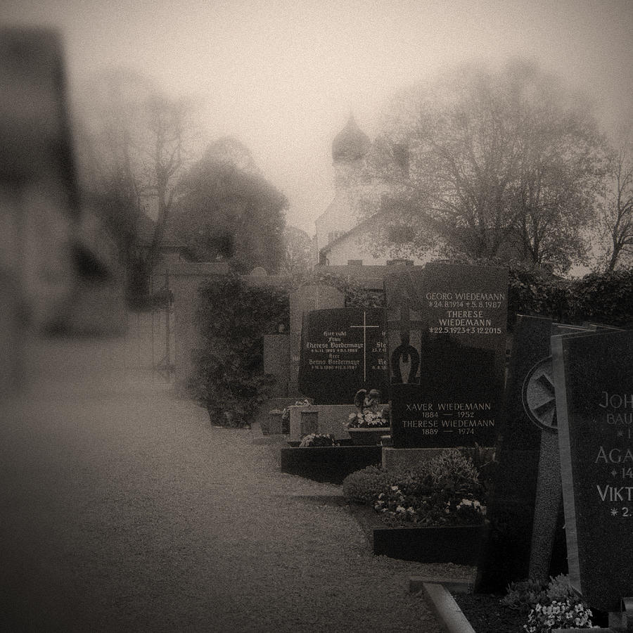 Friedhof Hohenpeissenberg cemetery Photograph by Alessandra RC