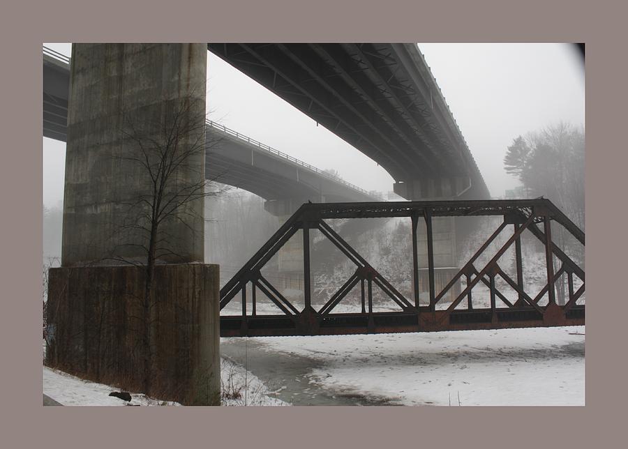 Landscape Photograph - Gray Day Bridging by David Wilde Landscape Photograph - Gray Day Bridging by David Wilde