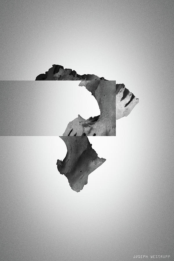 Gray Terrain - Surreal Abstract Skull Collage by Joseph Westrupp Gray Terrain - Surreal Abstract Skull Collage by Joseph Westrupp