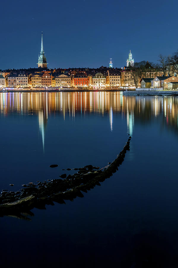 Stockholm Photograph - Gray Wolf Shipwreck and Stockholm Gamla Stan fantastic reflection in the Baltic Sea by Dejan Kostic Stockholm Photograph - Gray Wolf Shipwreck and Stockholm Gamla Stan fantastic reflection in the Baltic Sea by Dejan Kostic