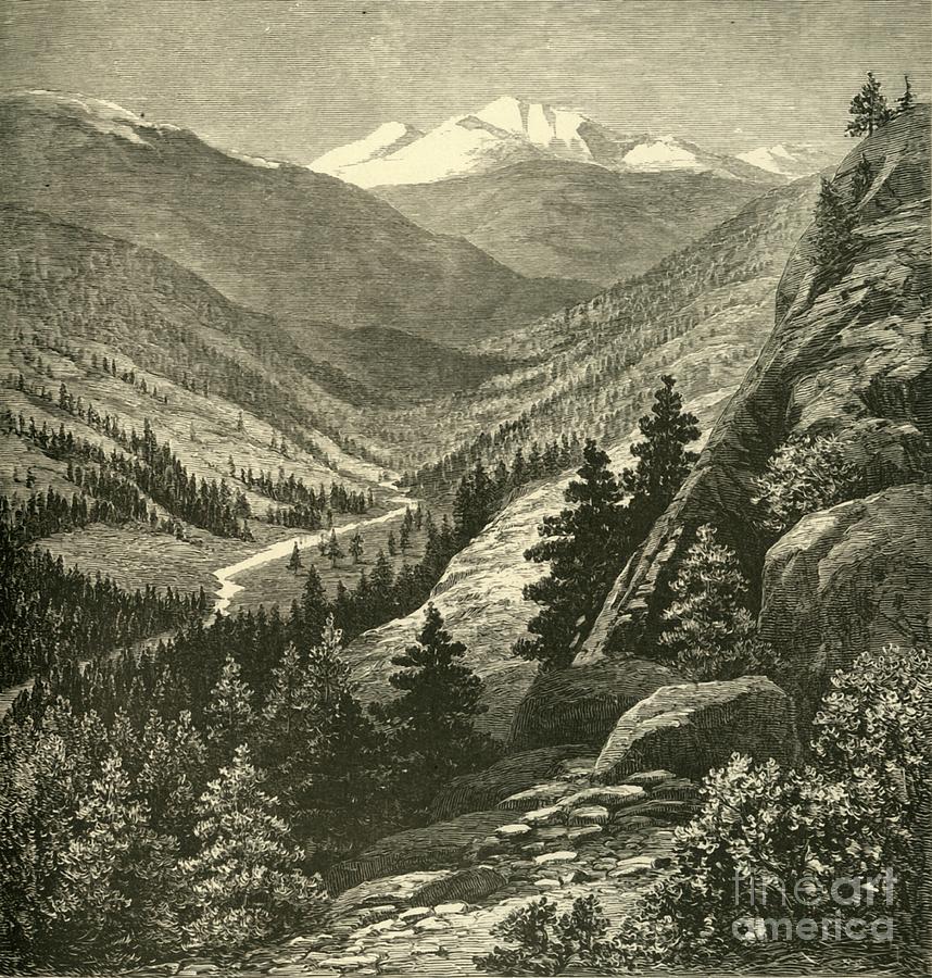 Grays Peak 1 Drawing by Print Collector