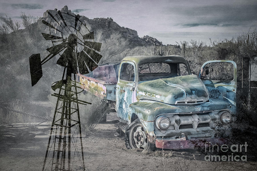 Greasewood Flat Double Exposure Photograph by Marianne Jensen